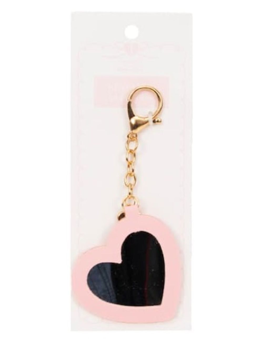 New Heart Mirror Keychain Bag Charm